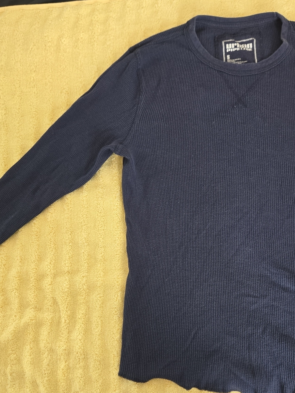 urban pipeline Navy Thermal Crewneck Sweater